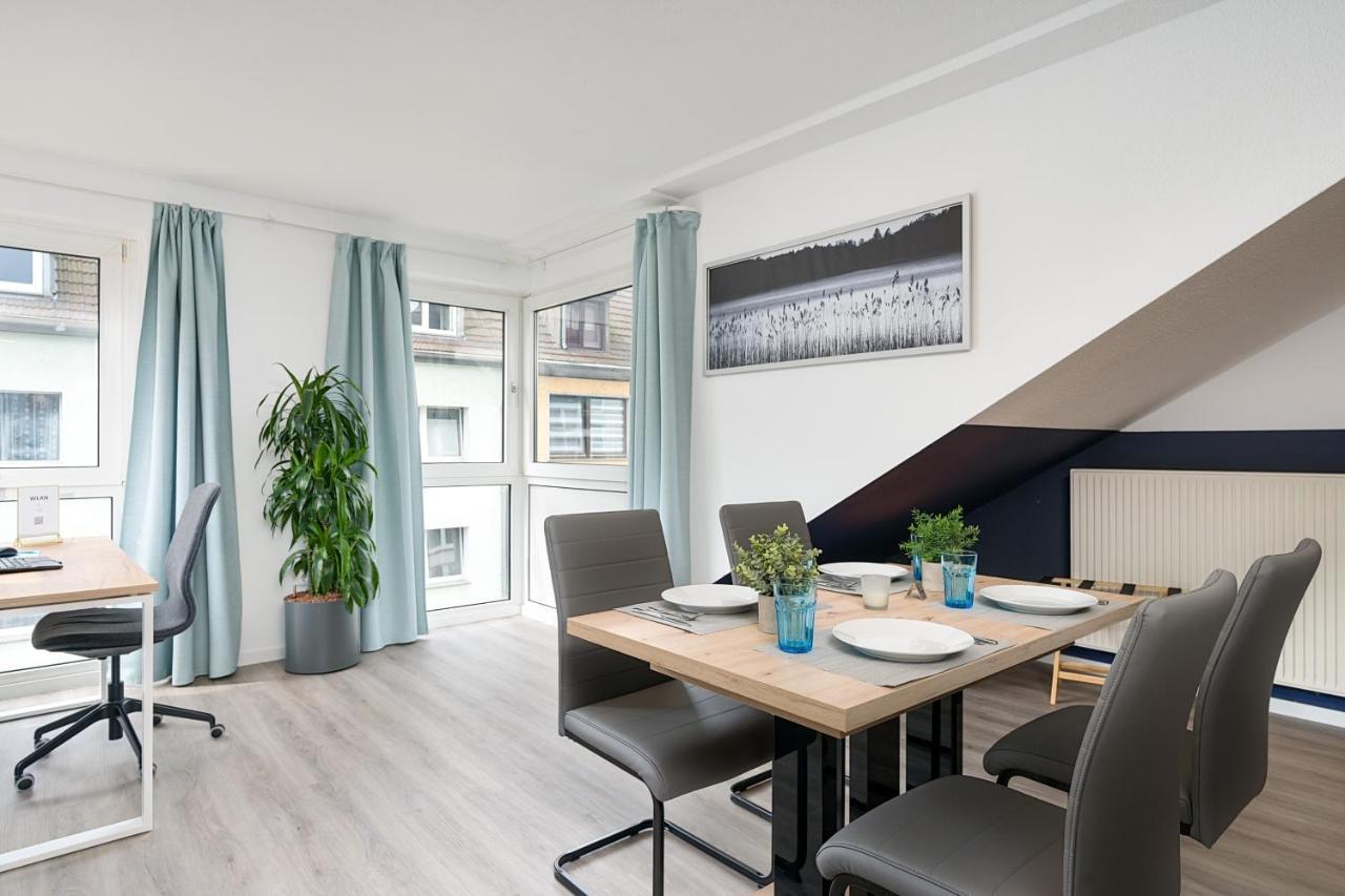 Federnest - Luxus-Studio - Kingsize Boxspringbett - Home-Office Mit Monitor Und Drucker - 11 Min Hbf Дуйсбург Экстерьер фото